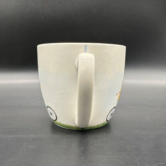 Golden Labrador Dog Mug Bicycle Pimpernel Portmeirion 16 Ounce Coffee Cup 2018 - Picture 3 of 12